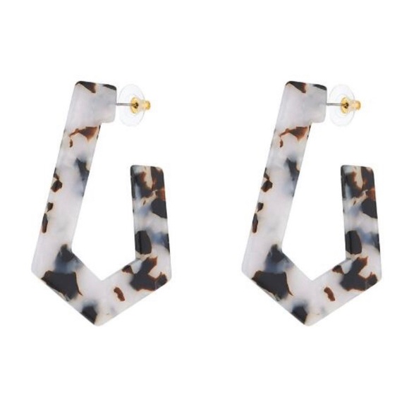Jewelry - 🍒3/$30 New Geo Tortoise Acrylic Earrings